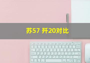 苏57 歼20对比